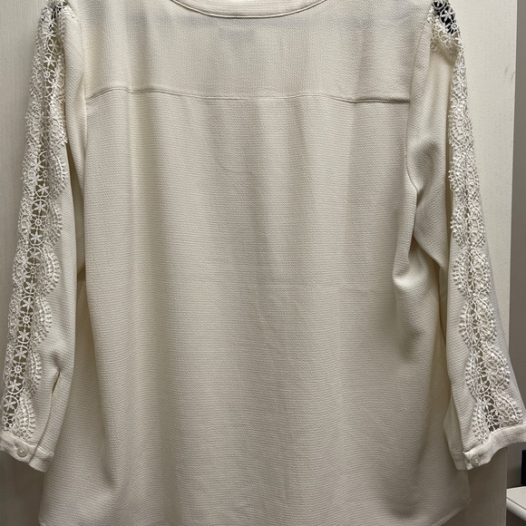 TALBOTS IVORY BLOUSE - Picture 4 of 5